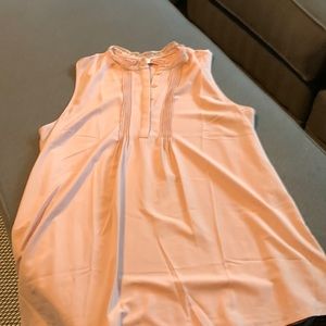 A New Day dressy tank shirt in light pink, Untagged and unworn size L